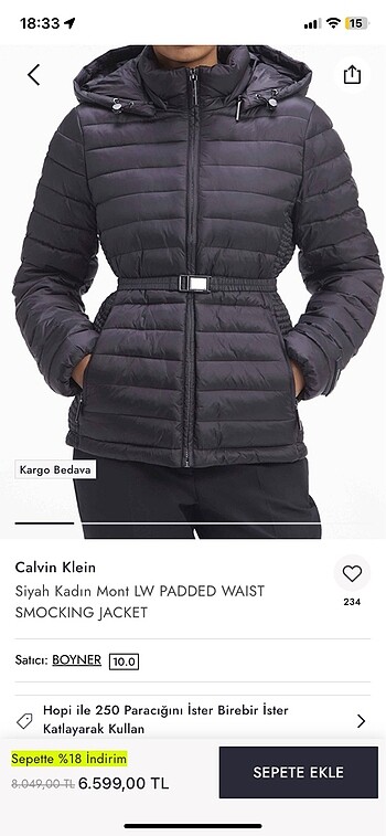 Calvin Klein mont