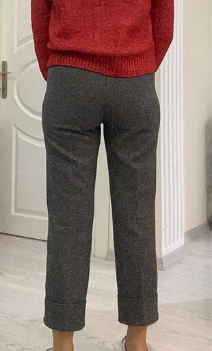 38 Beden gri Renk Trendyol Gri Pantolon