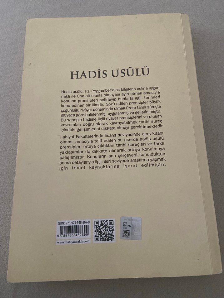 Hadis Usulü Kitabı - Prof. Dr. Ahmet Yücel - Görsel 2