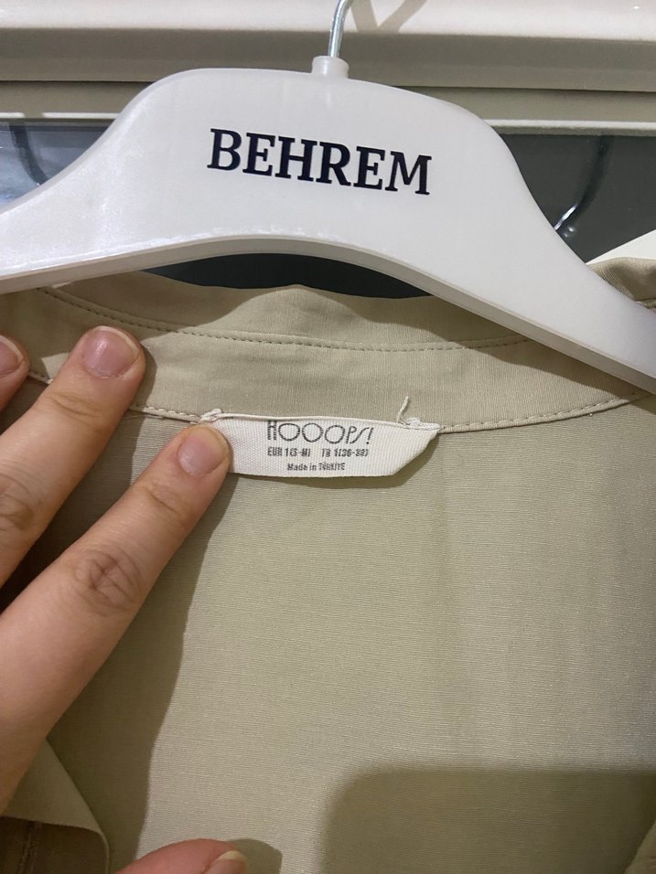 Yeşil Uzun Kollu, Rahat Kesim Gömlek hooops - Görsel 2