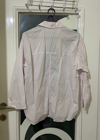 Soft Pembe Rahat Kesim Kadın Gömlek MAVİ - Görsel 3