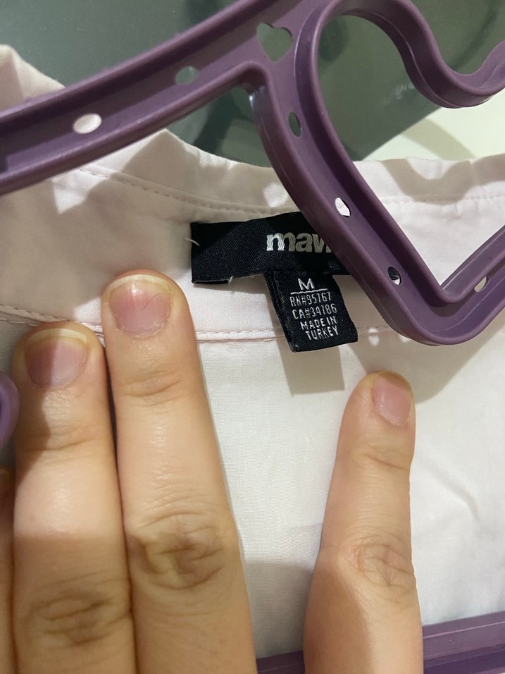 Soft Pembe Rahat Kesim Kadın Gömlek MAVİ - Görsel 2