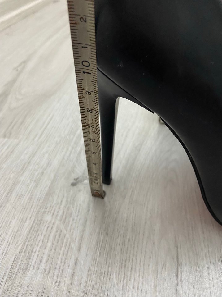 Siyah Stiletto Topuklu Kadın Ayakkabı - Görsel 2