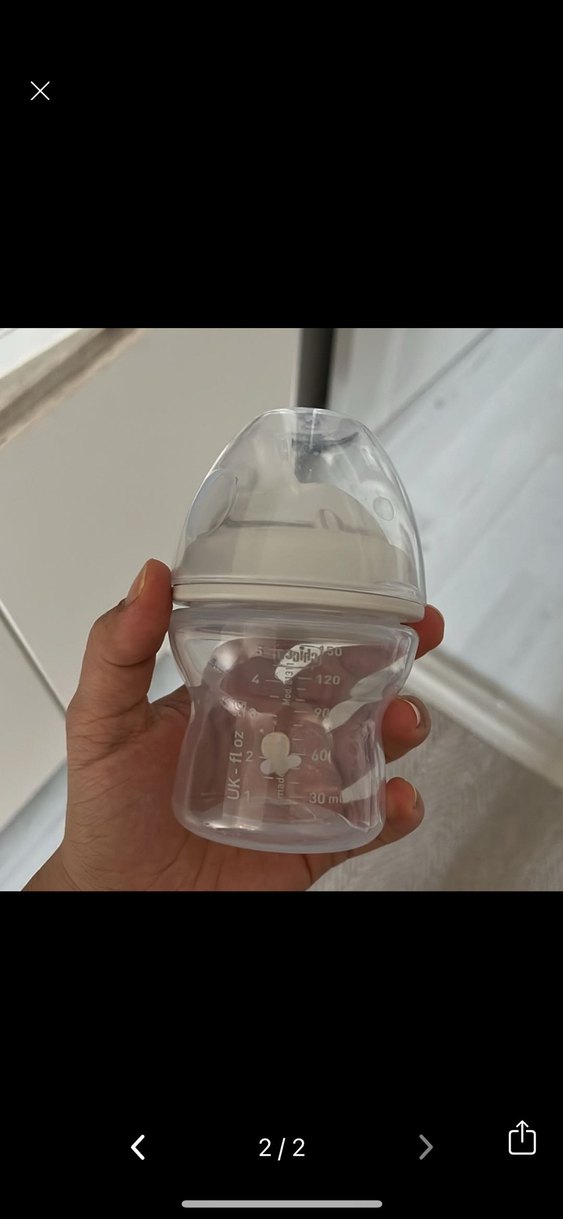 Chicco Beyaz Bebek Biberonu - Görsel 2