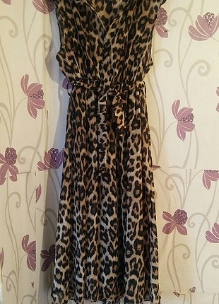 Leoparlı elbise 