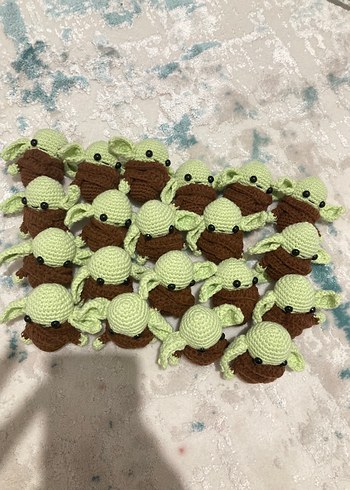 Pastel Renkli Örgü Peluş Oyuncaklar