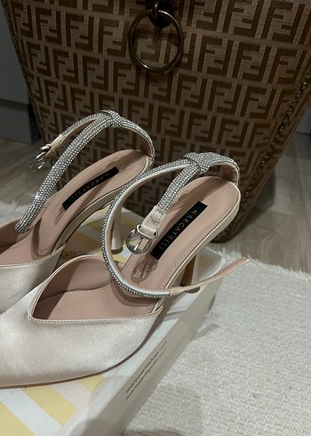 39 Beden ten rengi Renk Bej saten Stiletto Topuklu Kadın Ayakkabı