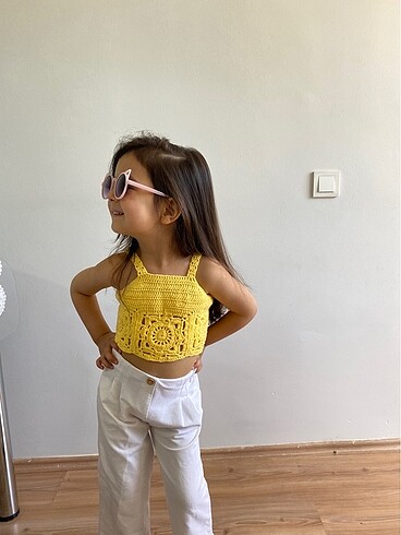 4 Yaş Beden Örgü crop