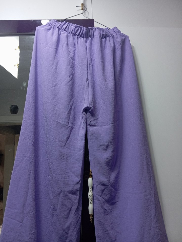 Mor Salaş Kadın Kumaş Pantolon - Görsel 3