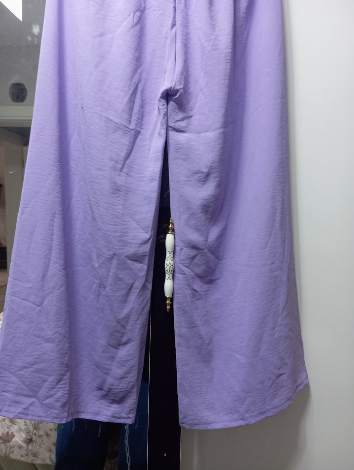 Mor Salaş Kadın Kumaş Pantolon - Görsel 2