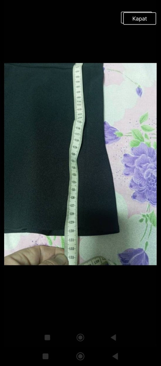 Siyah Uzun Drapeli Kadın Elbise - Görsel 3