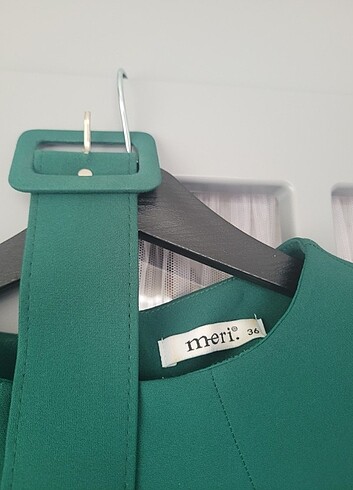 36 Beden yeşil Renk Meri store elbise