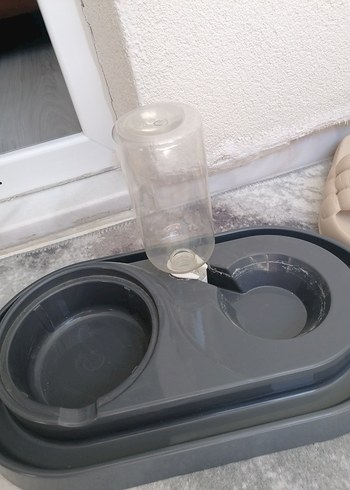 Bej Pastel Kedi Tırmalama Direği evi mama kabı - Görsel 7