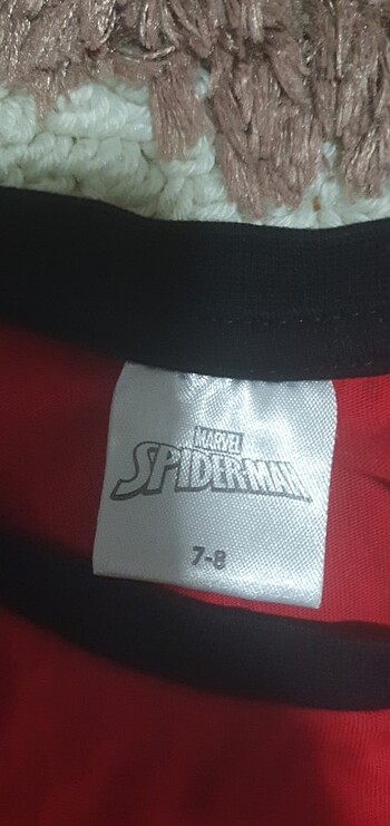 7 Yaş Beden kırmızı Renk spiderman