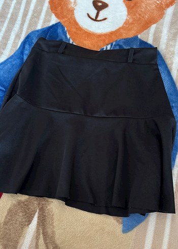 Pilili Siyah Midi Mini Etek - Görsel 2