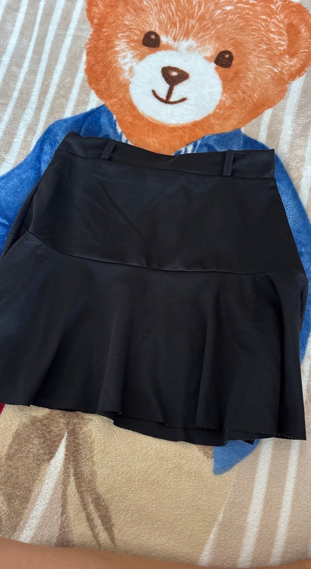 Pilili Siyah Midi Mini Etek - Görsel 2