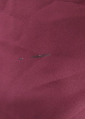 Bordo Uzun Drapeli Straplez Abiye Elbise - Görsel 3