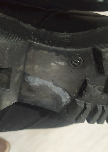 Siyah Rugan Stiletto Topuklu Punk Bot - Görsel 5