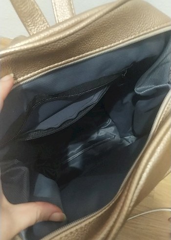 Kahverengi Deri Kadın Sırt Çantası - Görsel 2