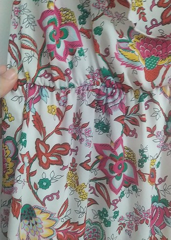 Çiçek Desenli Bohem Uzun Elbise - Görsel 2