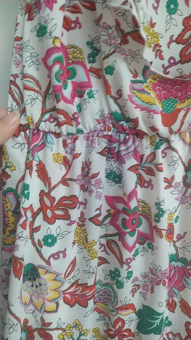 Çiçek Desenli Bohem Uzun Elbise - Görsel 2