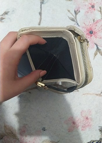 Bej Deri Bohem Kadın Cüzdanı Püsküllü - Görsel 3