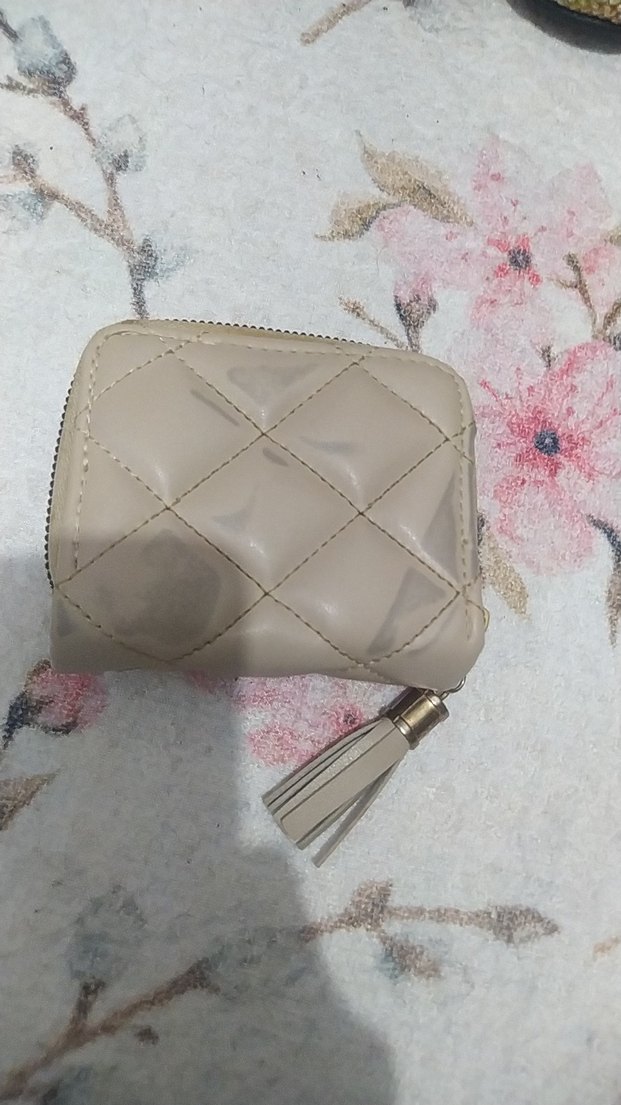 Bej Deri Bohem Kadın Cüzdanı Püsküllü - Görsel 5