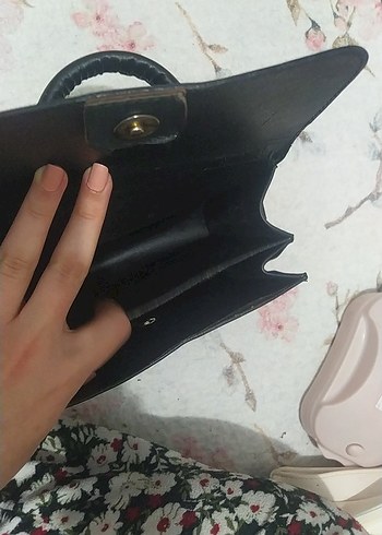 Klasik Siyah Deri Kadın Çanta - Görsel 6