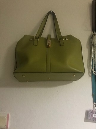 Zara Zara yeşil renk çanta