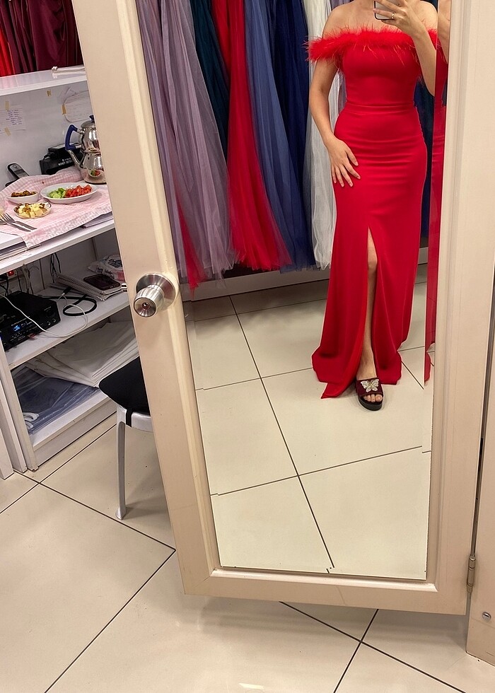 Kırmızı Kına abiyesi - Görsel 2