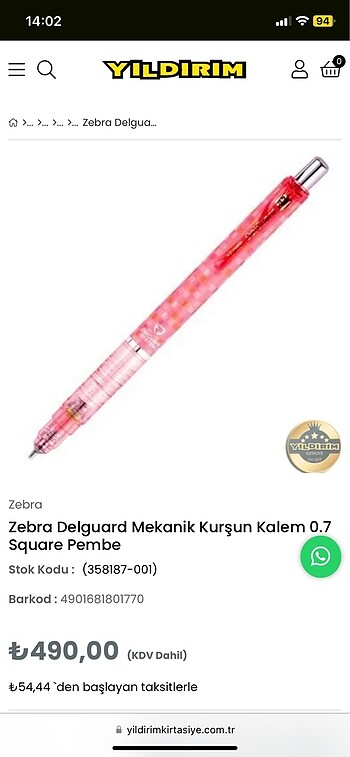  Beden Zebra delguard 0,7 kalem