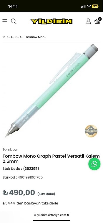  Beden Tombow mono graph kalem 0,5