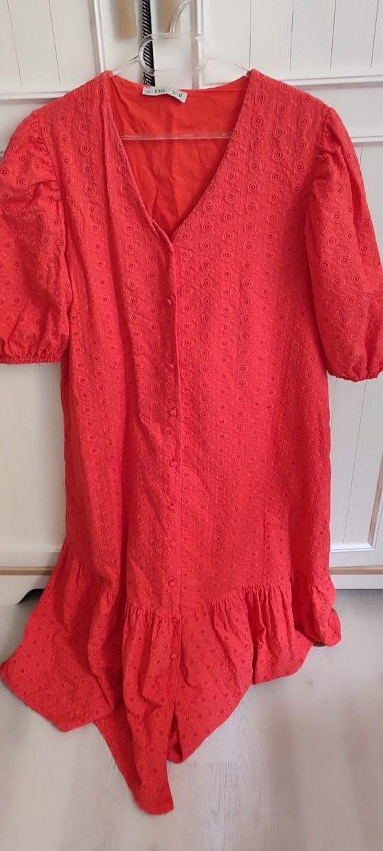 Fisto  nar çiçeği 
Düğmeli Bohem Midi Elbise geniş kalıp - Görsel 2