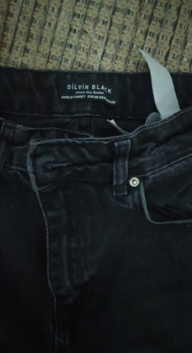 Gri Kadın uzun Boy Denim Jean - Görsel 2