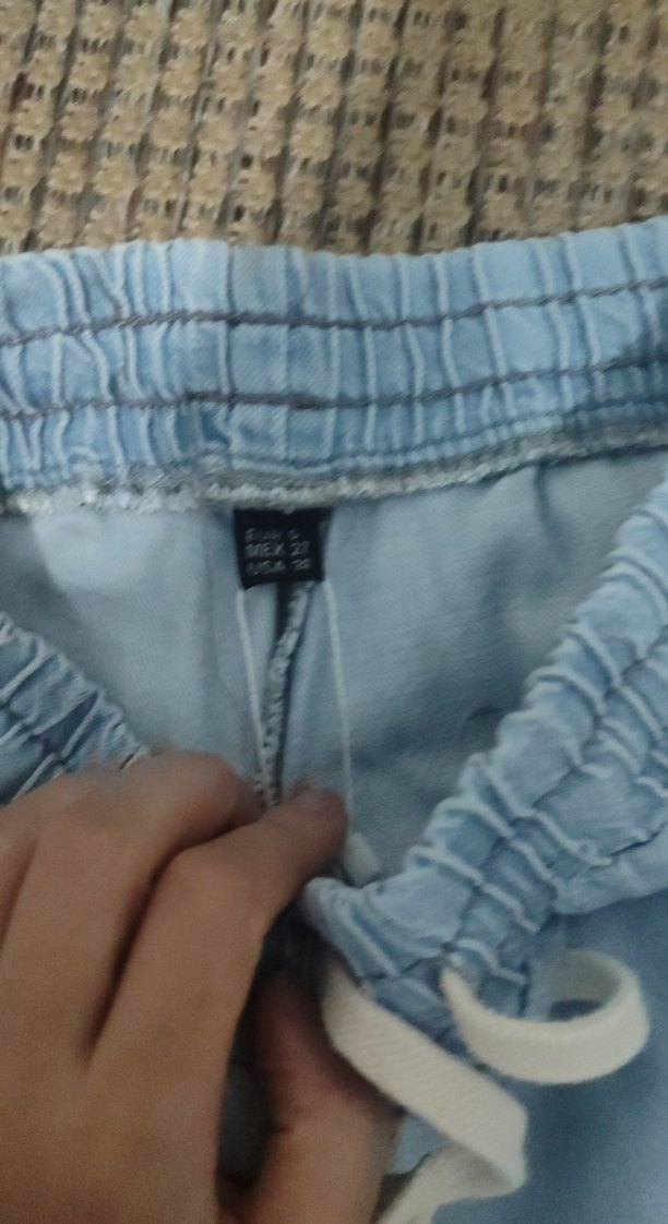 Kızlar için gevşek kesim pastel mavi kot pantolon - Görsel 3