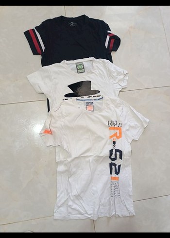 Beyaz Baskılı Erkek Tişörtü R-52 - Görsel 2