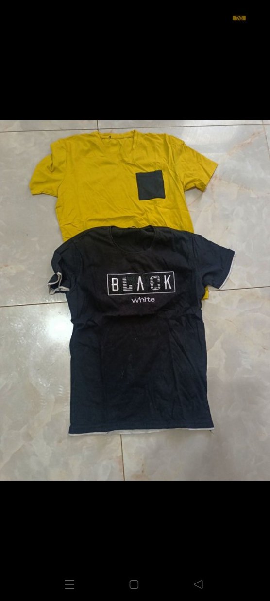 Siyah Baskılı Erkek Tişört - Görsel 2