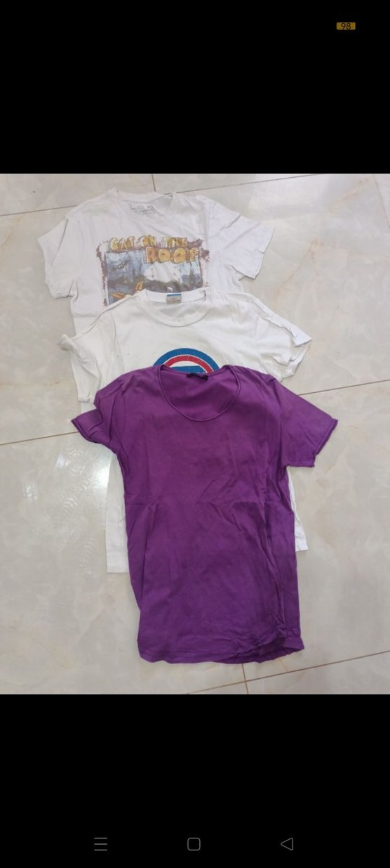 Mor Renkli Baskılı Erkek Tişörtü - Görsel 2