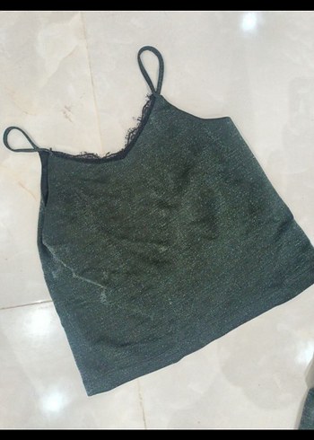 Gri Pilili Midi Kumaş Pantolon - Görsel 2