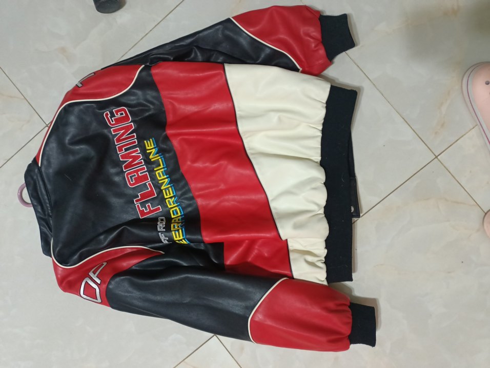 Düğmeli Kadın Deri Ceket, Spor Tarzı - Görsel 3