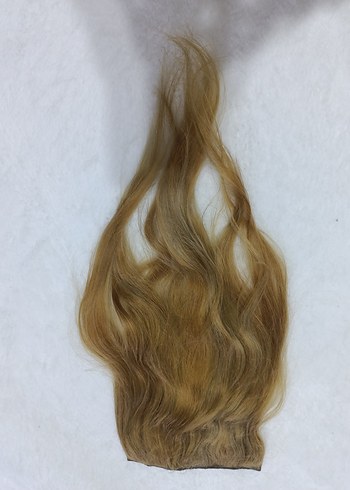 Bej Parlak İpek Görünümlü Kürk Detaylı Saç Aksesuarı - Görsel 2