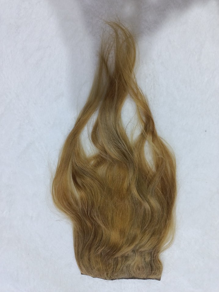 Bej Parlak İpek Görünümlü Kürk Detaylı Saç Aksesuarı - Görsel 2