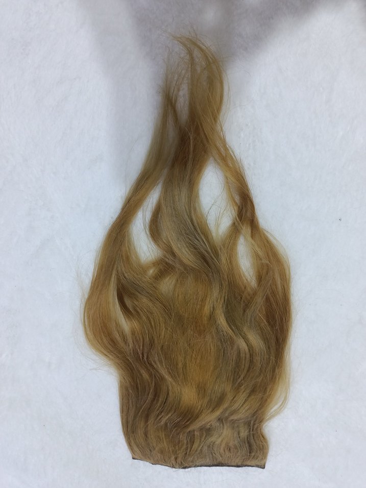 Bej Parlak İpek Görünümlü Kürk Detaylı Saç Aksesuarı - Görsel 3