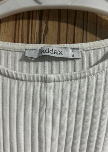 Beyaz Piliseli Kadın Uzun Kollu crop - Görsel 4