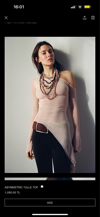 Zara transparan bluz
