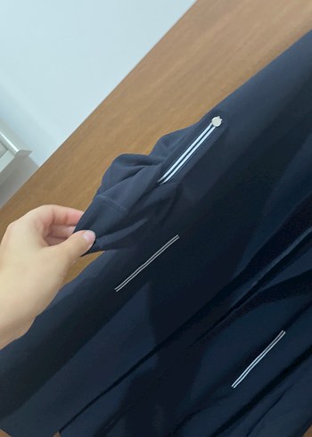 38 Beden Kadın Siyah Uzun Ofis Kabanı