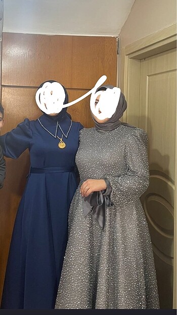 Diğer Mavi abiye elbise şık