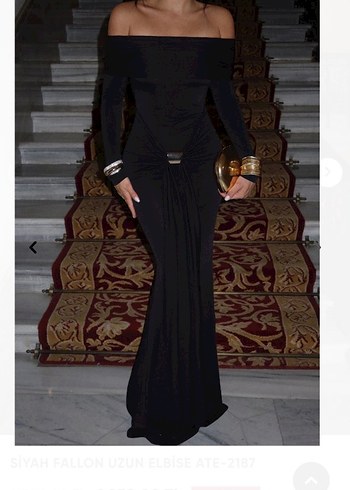 Uzun Siyah Elbise - Görsel 3