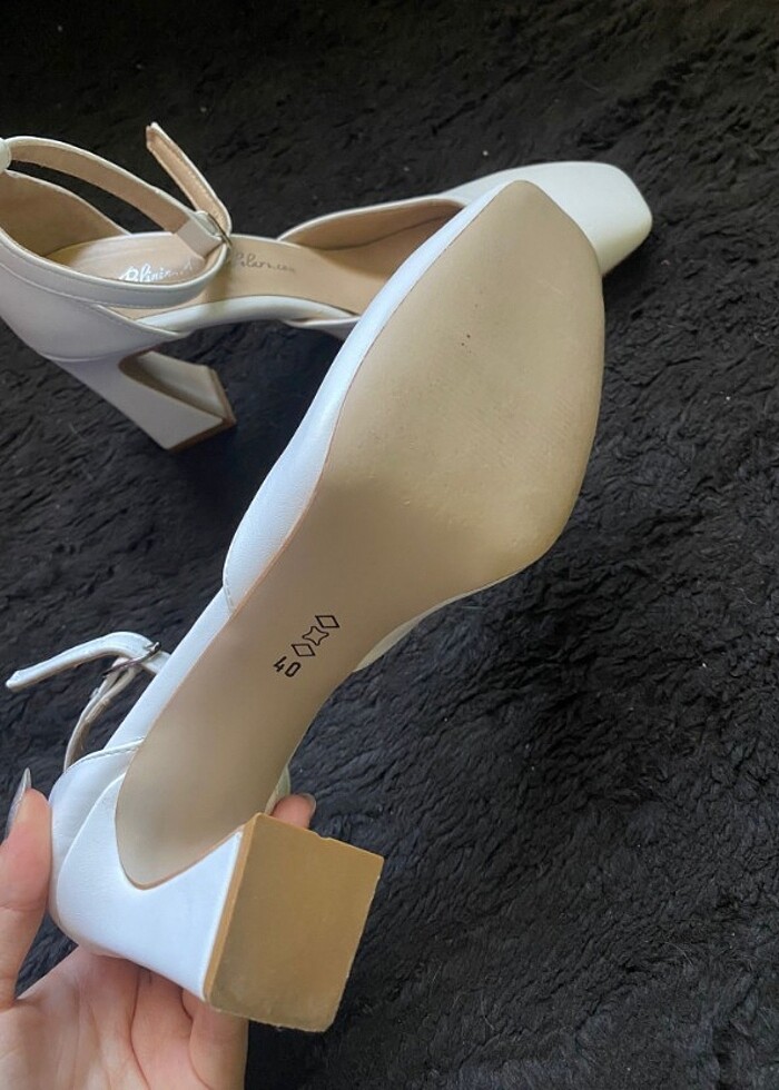 40 numara beyaz ayakkabı - Görsel 4