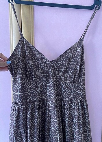 Uzun askılı elbise - Görsel 5